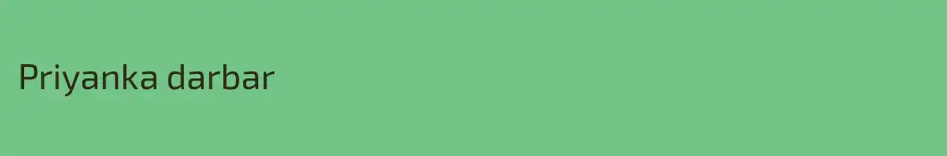 Priyanka darbar